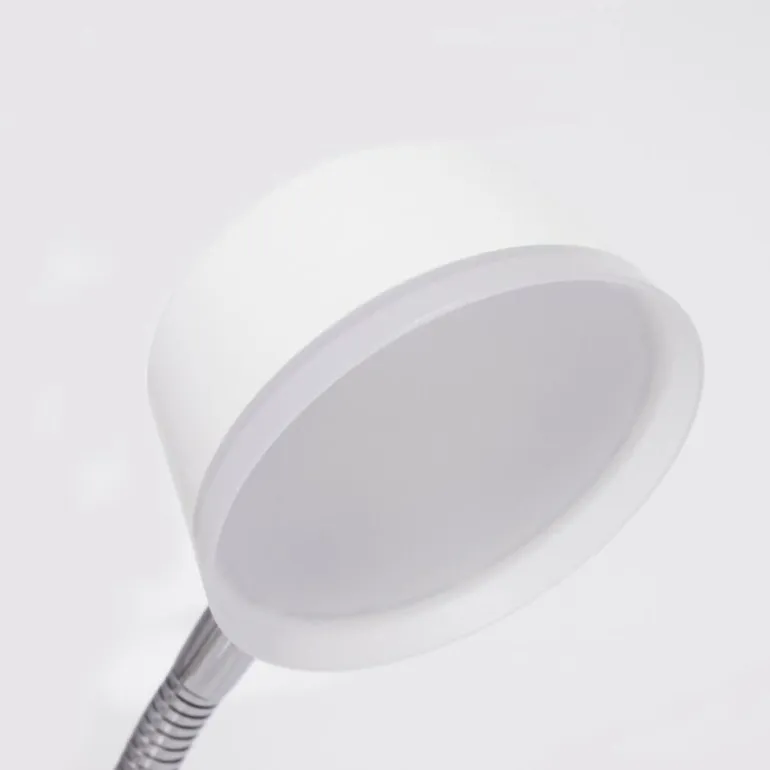 Lampe de table Pineda LED Chrome, Blanc, 1 lumière