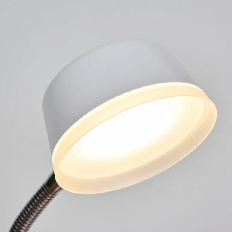 Lampe de table Pineda LED Chrome, Blanc, 1 lumière