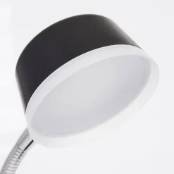 Lampe de table Pineda LED Chrome, Noir, 1 lumière