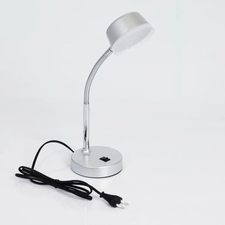 Lampe de table Pineda LED Chrome, 1 lumière