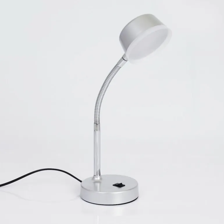 Lampe de table Pineda LED Chrome, 1 lumière