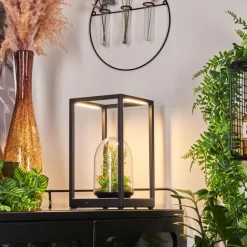 Lampe de table Ranquile LED Noir, 2 lumières