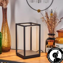 Lampe de table Ranquile LED Noir, 2 lumières
