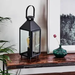 Lampe de table Raupunga Noir, 1 lumière