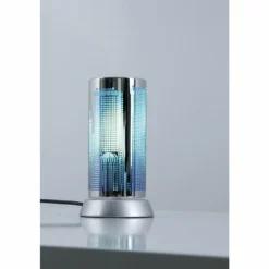 Lampe de table Reality Bleu, Chrome, 1 lumière