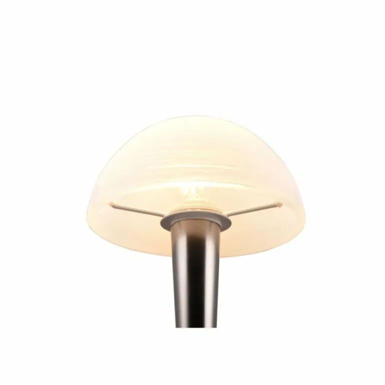Lampe de table Reality CANARIA LED Chrome, Noir, 1 lumière