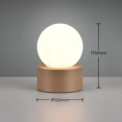 Lampe de table Reality Countess Brun, 1 lumière