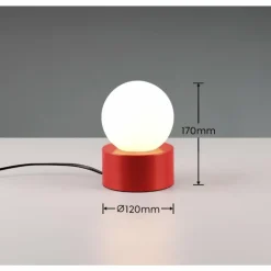 Lampe de table Reality COUNTESS Rouge, 1 lumière