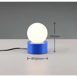Lampe de table Reality COUNTESS Bleu, 1 lumière