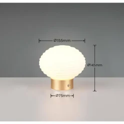 Lampe de table Reality EARL LED Laiton, 1 lumière