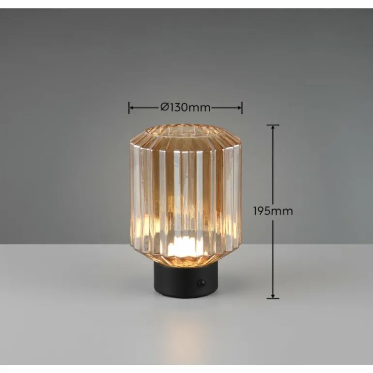 Lampe de table Reality LORD LED Noir, 1 lumière