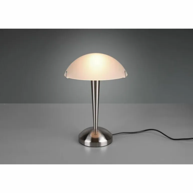 Lampe de table Reality Pilz 2 Nickel mat, 1 lumière