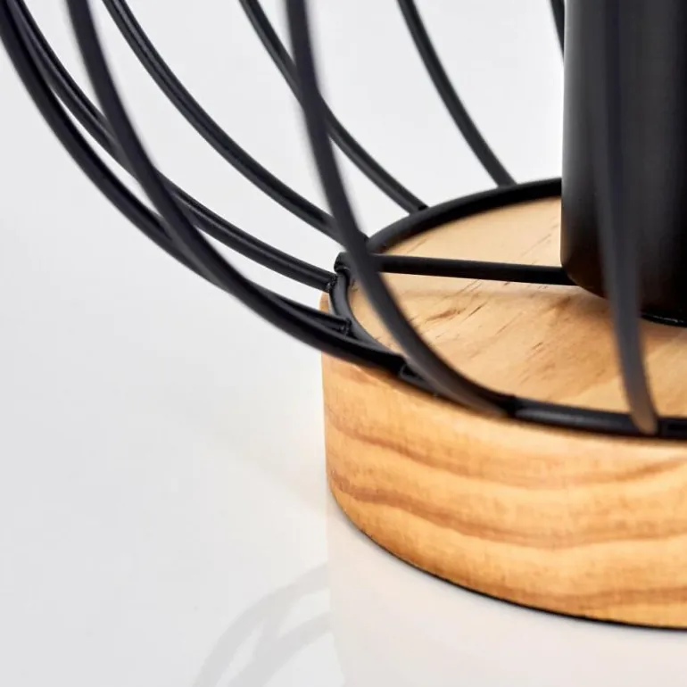 Lampe de table Refresco Bois foncé, Noir, 1 lumière