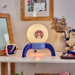 Lampe de table Rougemont LED Bleu, 1 lumière