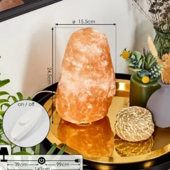 Lampe de table Sansou Rose, Blanc, 1 lumière