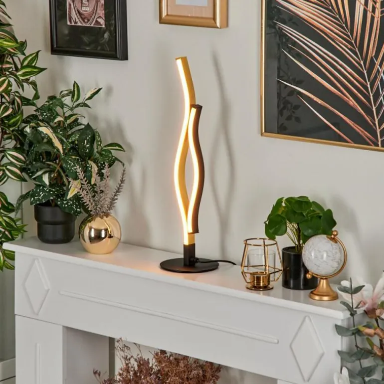 Lampe de table Serlande LED Noir, 1 lumière