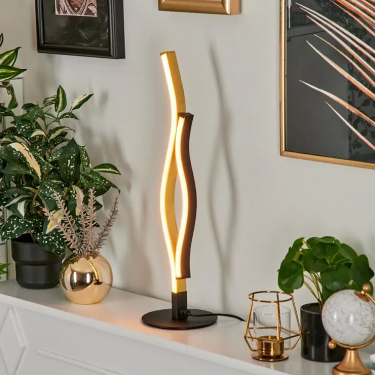 Lampe de table Serlande LED Noir, 1 lumière