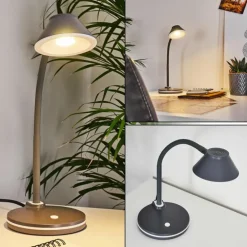 Lampe de table Shreveport LED Anthracite, Blanc, 1 lumière