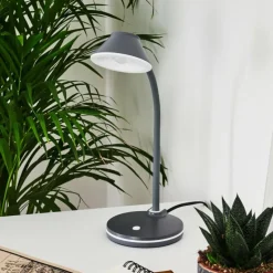 Lampe de table Shreveport LED Anthracite, Blanc, 1 lumière