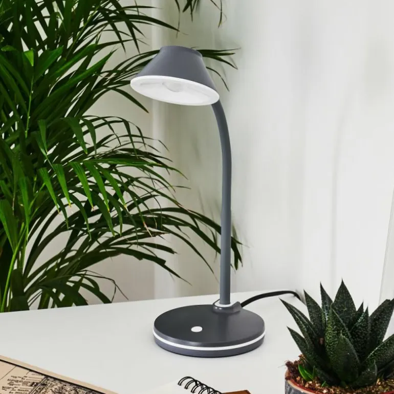 Lampe de table Shreveport LED Anthracite, Blanc, 1 lumière