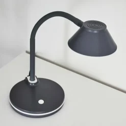 Lampe de table Shreveport LED Anthracite, Blanc, 1 lumière