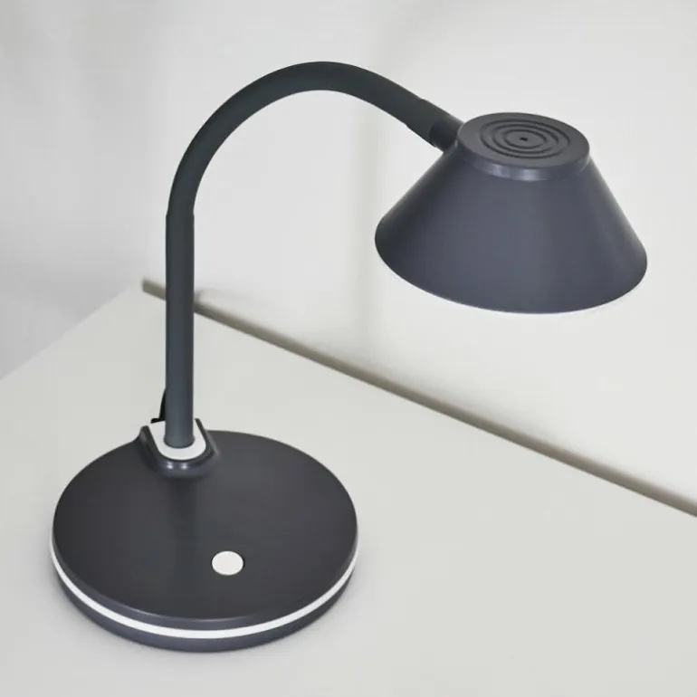 Lampe de table Shreveport LED Anthracite, Blanc, 1 lumière