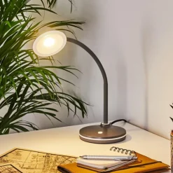 Lampe de table Shreveport LED Anthracite, Blanc, 1 lumière