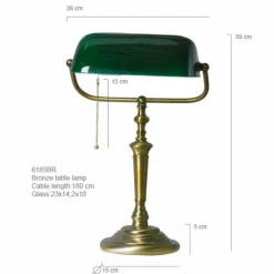 Lampe de table Steinhauer DE RIO Bronze, 1 lumière