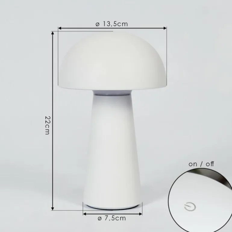 Lampe de table Telve LED Blanc, 1 lumière