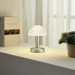 Lampe de table Trio Fynn 2 Nickel mat, 1 lumière