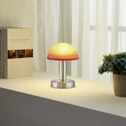Lampe de table Trio Fynn 2 Nickel mat, 1 lumière