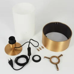 Lampe de table Vegreville Laiton, 1 lumière