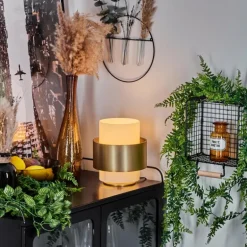 Lampe de table Vegreville Laiton, 1 lumière