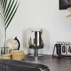 Lampe de table Verasara Chrome, 1 lumière