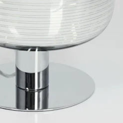 Lampe de table Verasara Chrome, 1 lumière