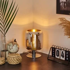 Lampe de table Verasara Chrome, 1 lumière