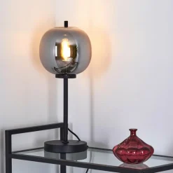 Lampe de table Verbania Noir, 1 lumière