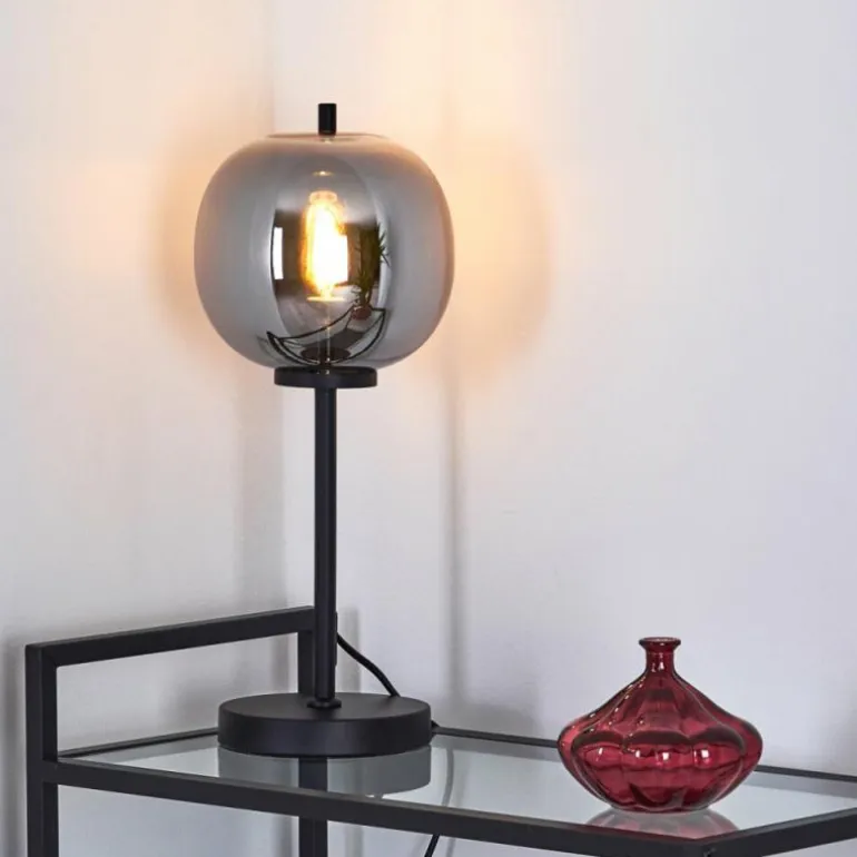 Lampe de table Verbania Noir, 1 lumière