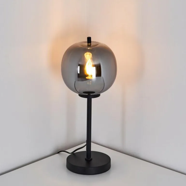 Lampe de table Verbania Noir, 1 lumière