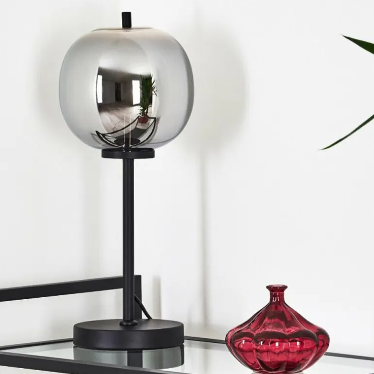 Lampe de table Verbania Noir, 1 lumière