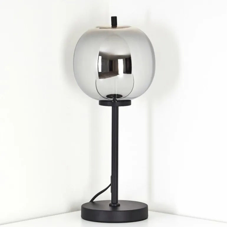 Lampe de table Verbania Noir, 1 lumière