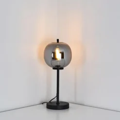 Lampe de table Verbania Noir, 1 lumière