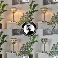 Lampe de table Wacissa Nickel mat, 1 lumière