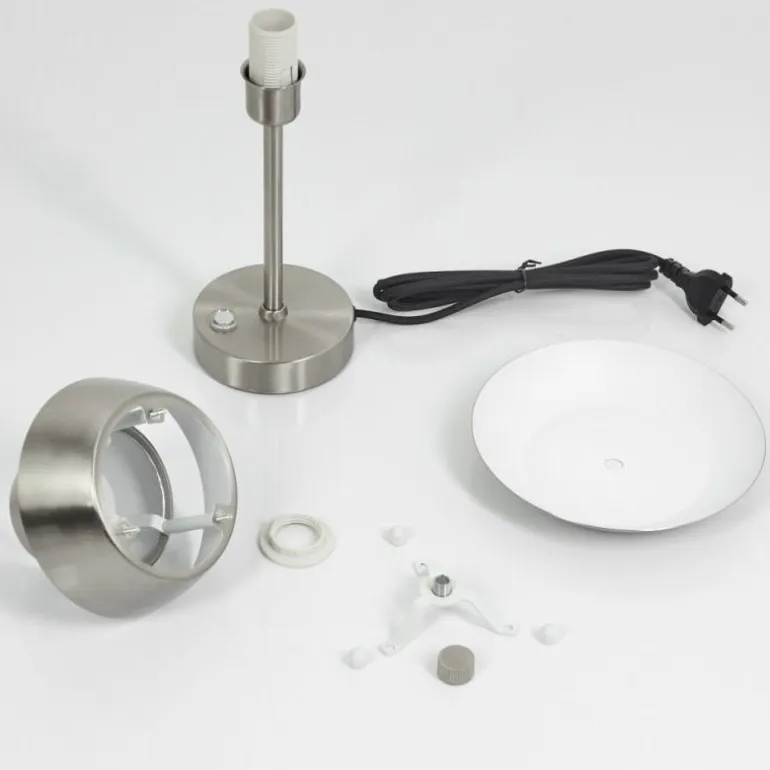 Lampe de table Wacissa Nickel mat, 1 lumière