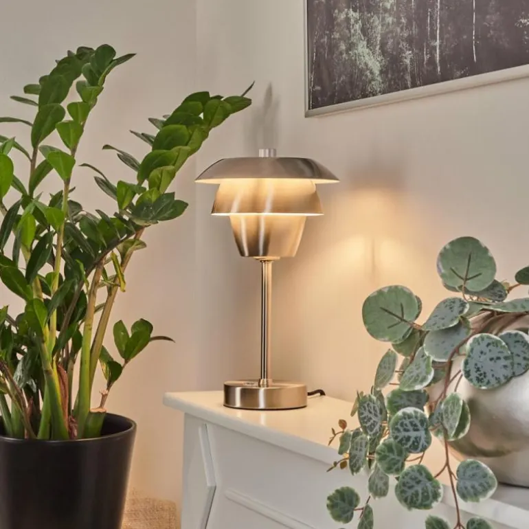 Lampe de table Wacissa Nickel mat, 1 lumière