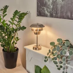 Lampe de table Wacissa Nickel mat, 1 lumière