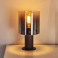 Lampe de table Wichita Noir, 1 lumière