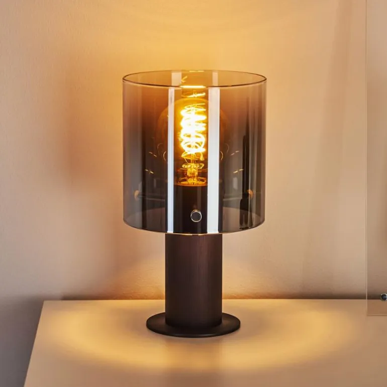 Lampe de table Wichita Noir, 1 lumière