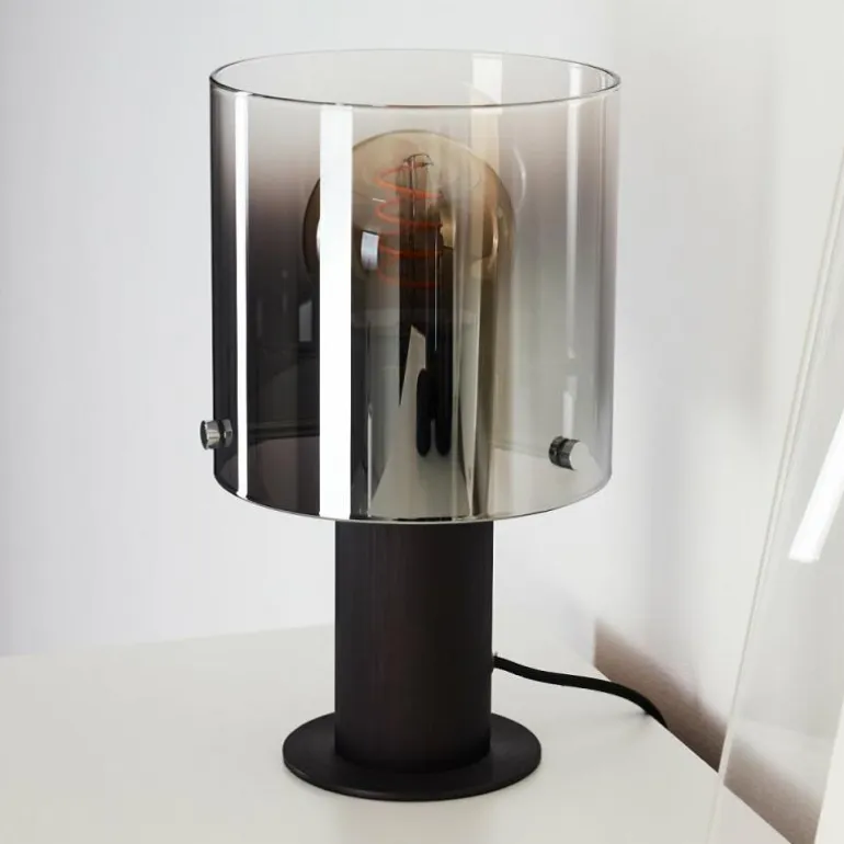 Lampe de table Wichita Noir, 1 lumière