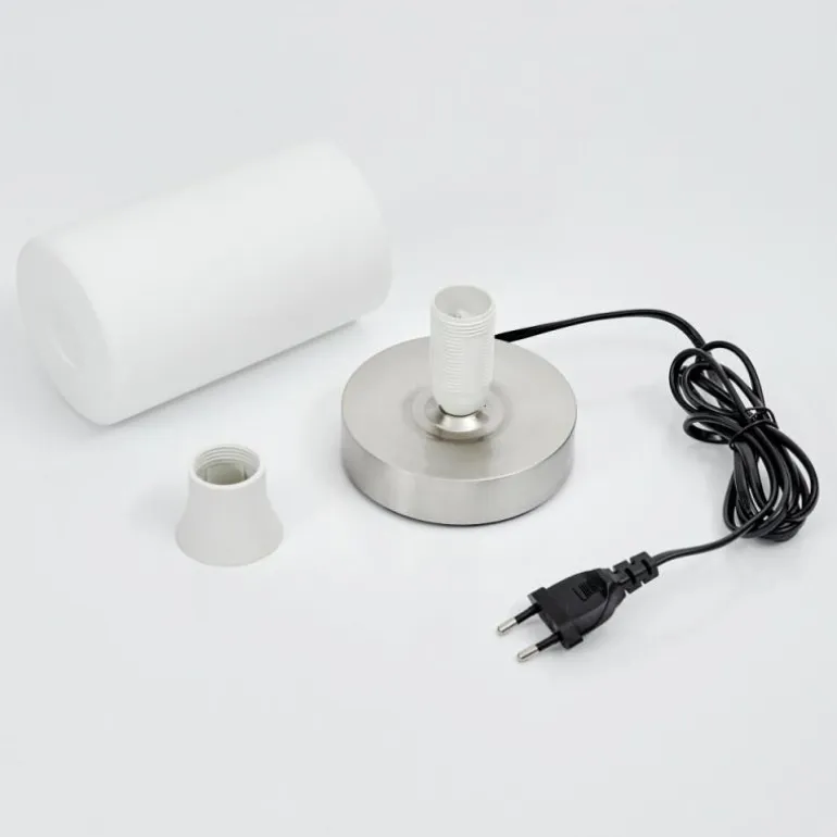 Lampe de table Youd Nickel mat, 1 lumière